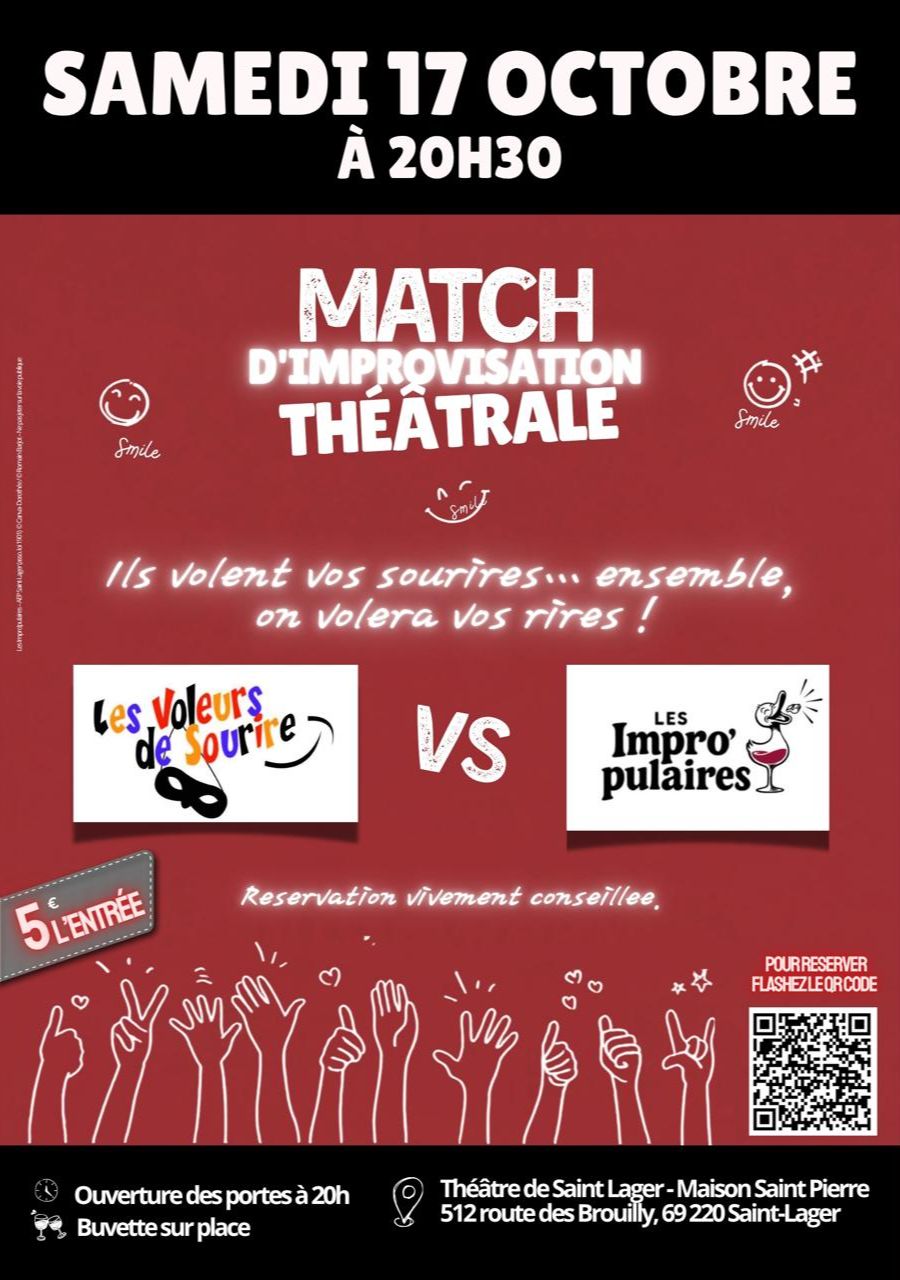 Spectacle d'improvisation : Les Voleurs de sourire VS les Impro'Pulaires