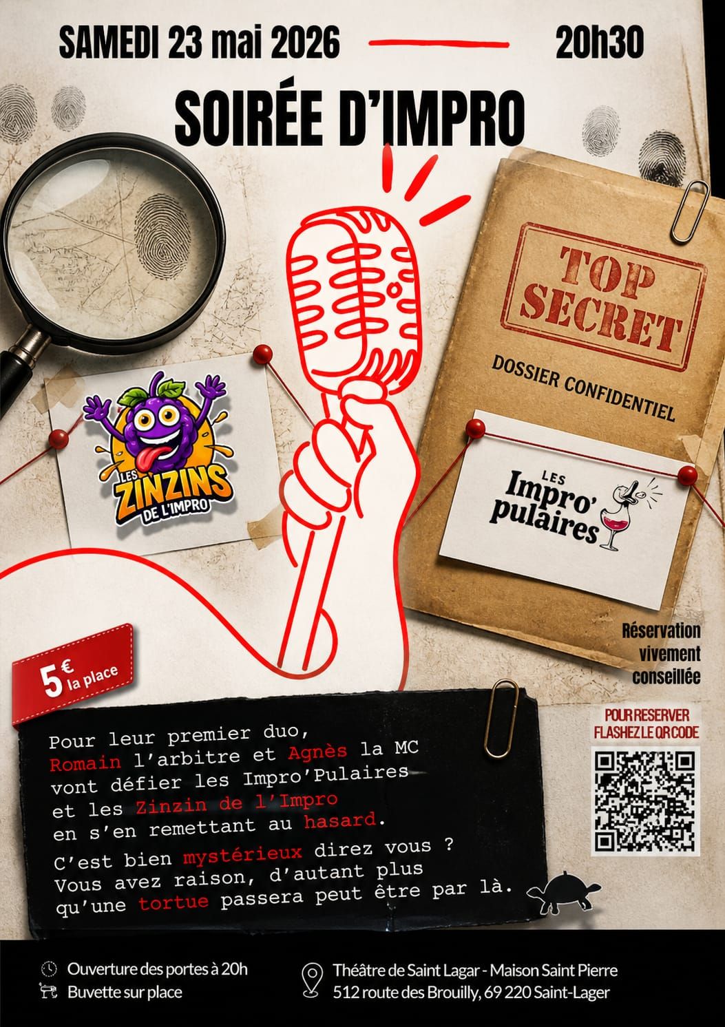 Spectacle d'improvisation : les Zinzins de l'impro et les Impro'Pulaires