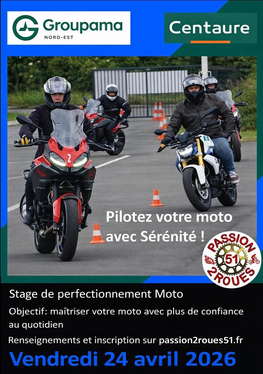 Stage Centaure Motos du 24 avril 2026