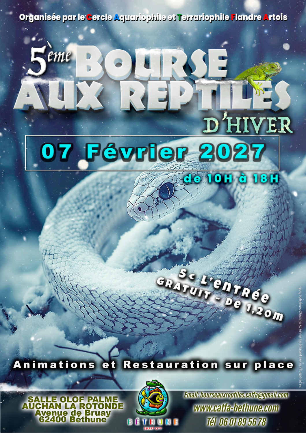 5ème bourse aux reptiles d'hiver de Béthune