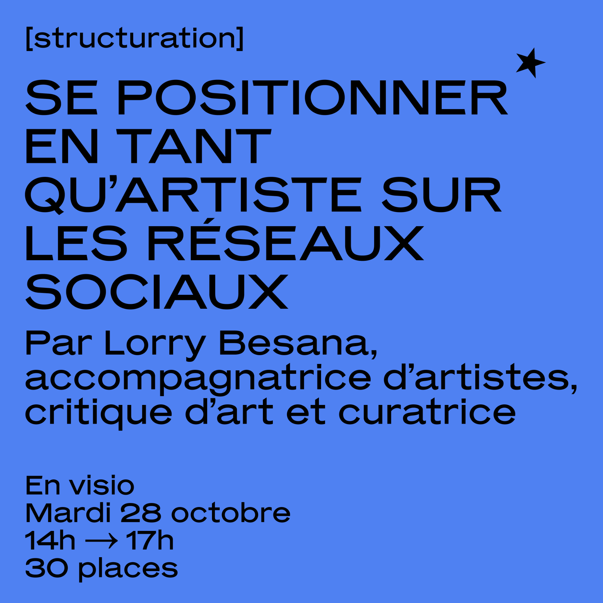 Se positionner en tant qu'artiste sur les réseaux sociaux [visio]