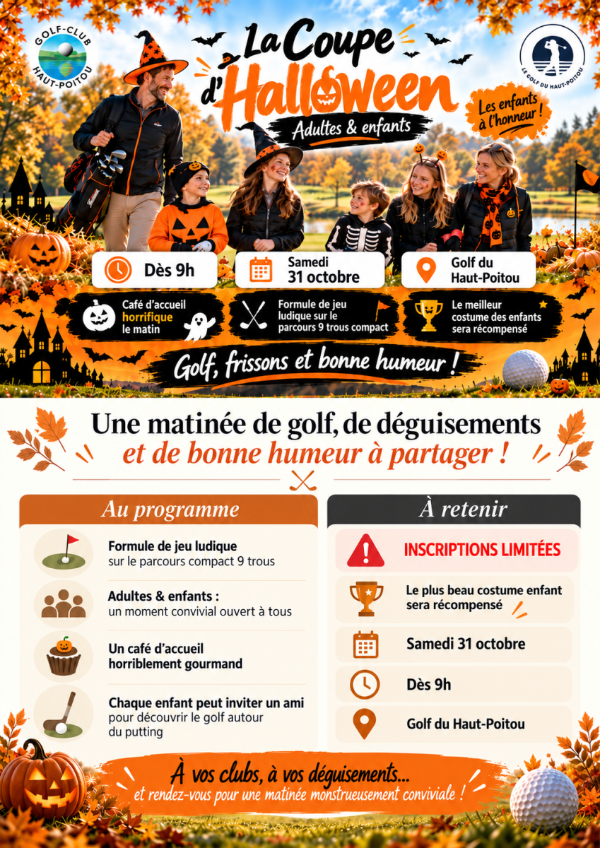 Coupe Halloween au Golf du Haut-Poitou