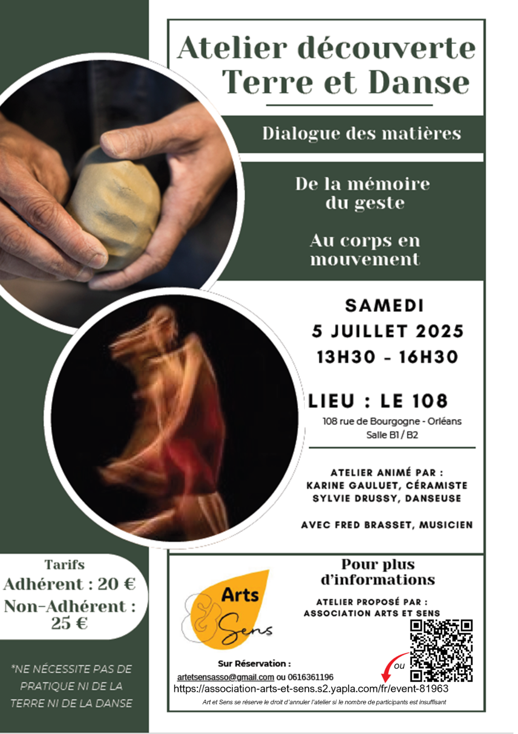 Atelier Découverte Terre & Danse