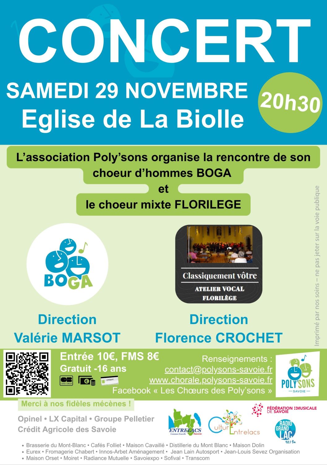 Concert Eglise La Biolle