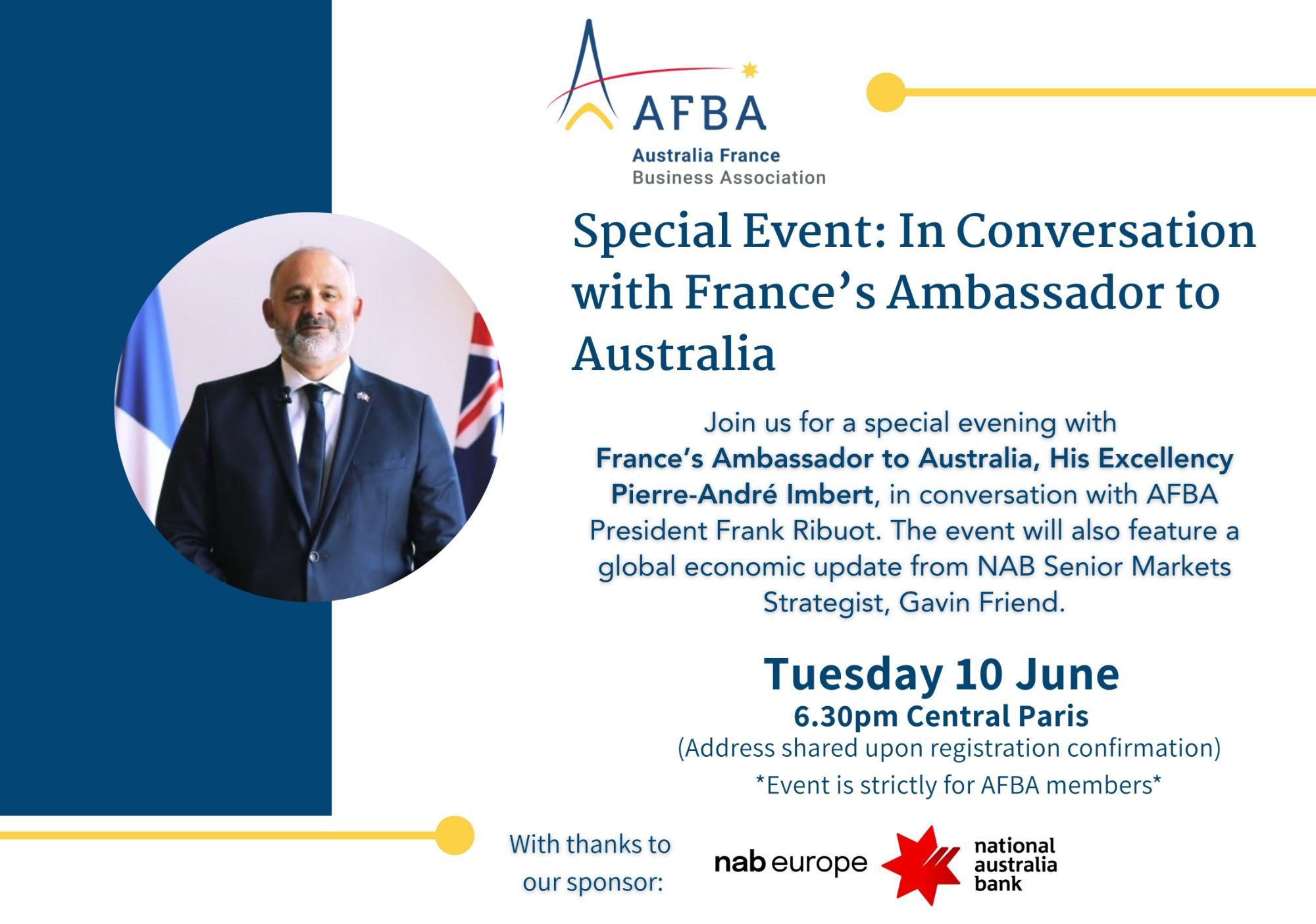 Special Event: In Conversation with France's Ambassador to Australia Pierre-André Imbert