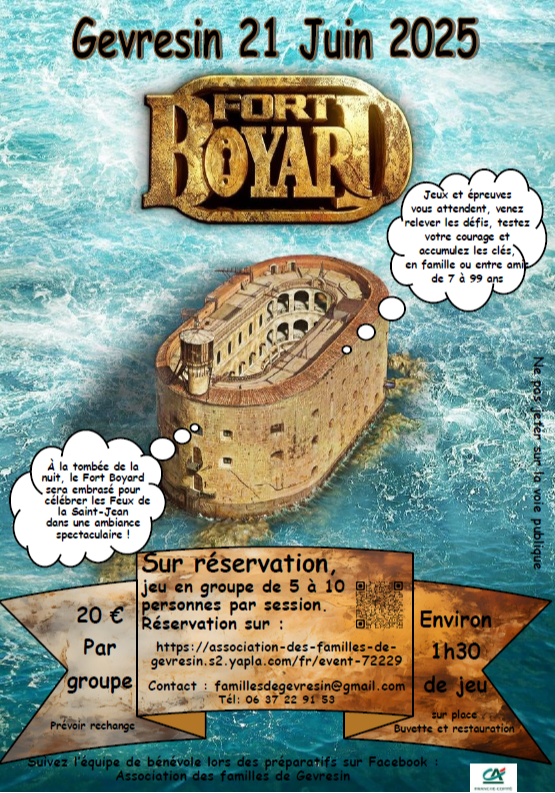 Fort Boyard à Gevresin