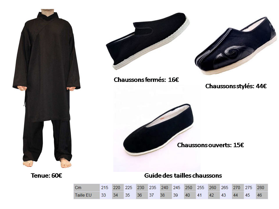 Vente tenue et chaussons