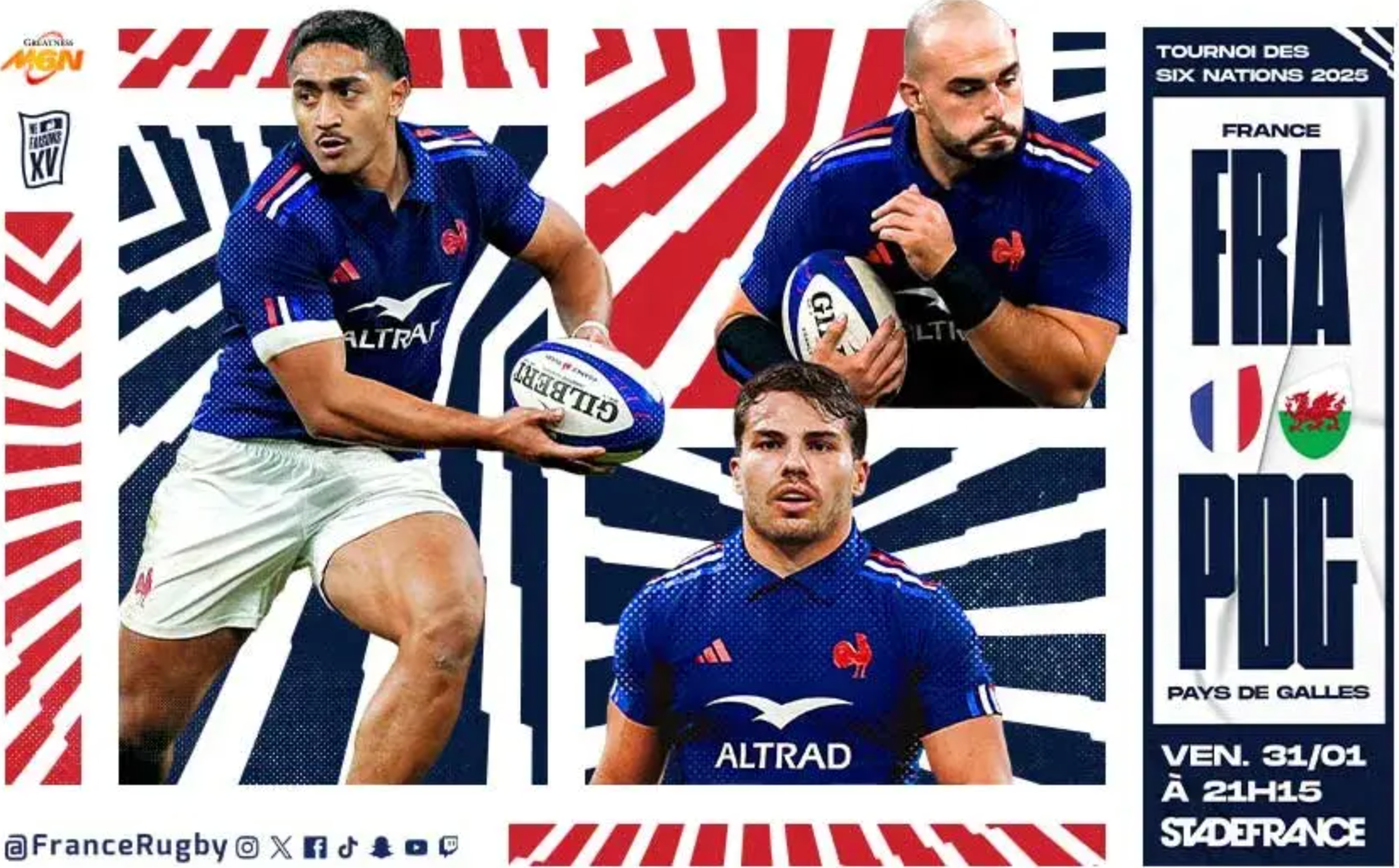 Tournoi 6 Nations - France vs Pays de Galles