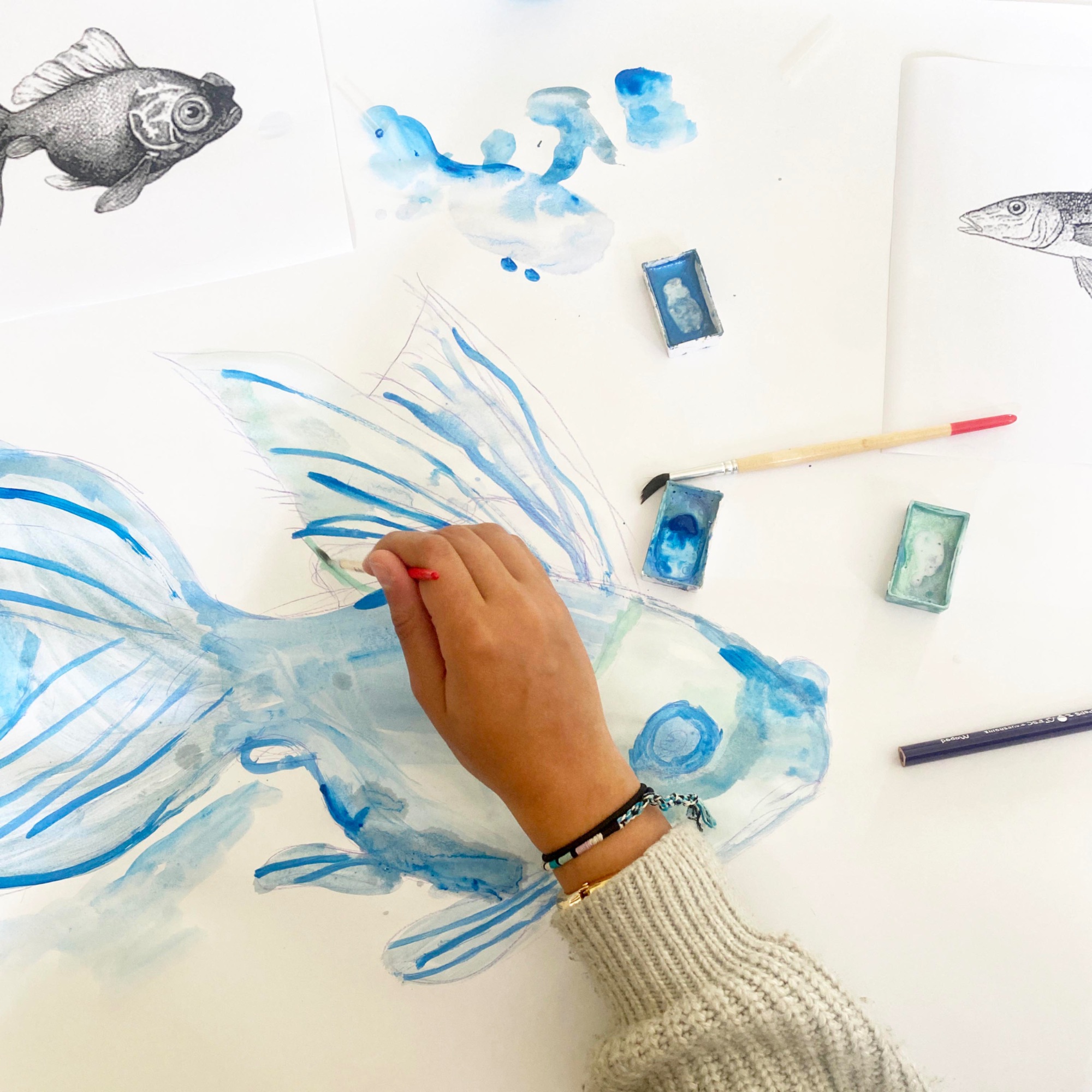 Atelier enfant (de 6 à 15 ans) Imagine et fabrique ton poisson d’argent.