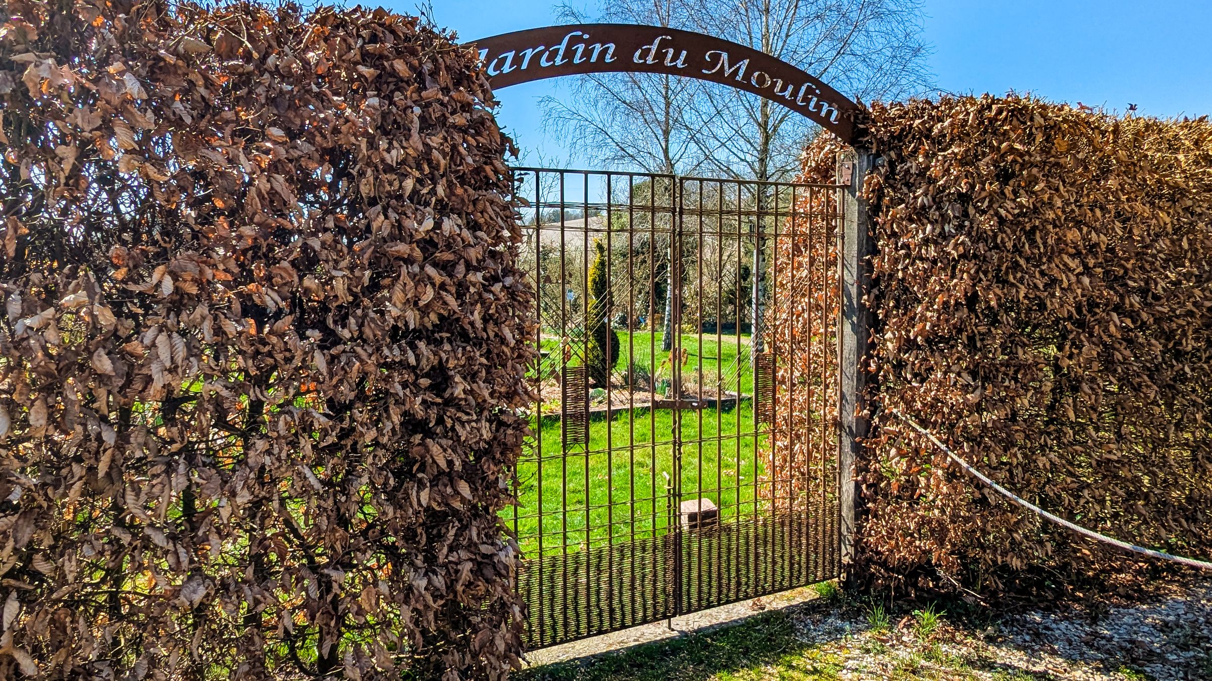 PHOTO PORTE JARDIN