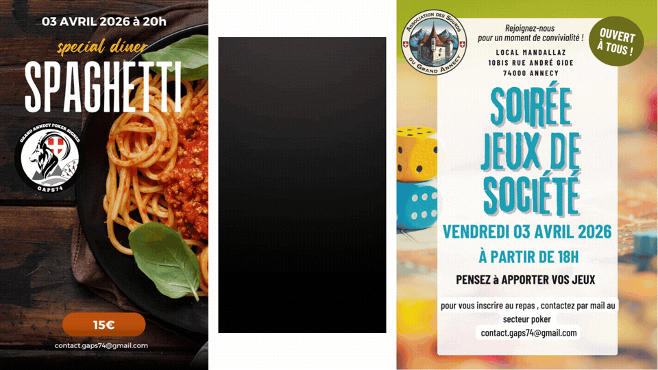 JEUX de SOCIETE et POKER