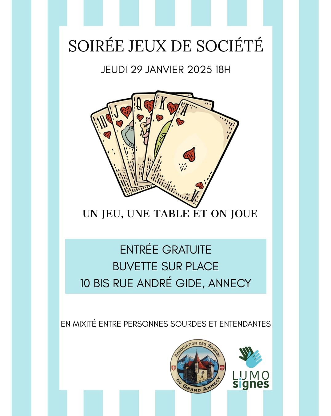 Venez participer à une soirée jeux inoubliable avec l'ASGA et LumoSignes !