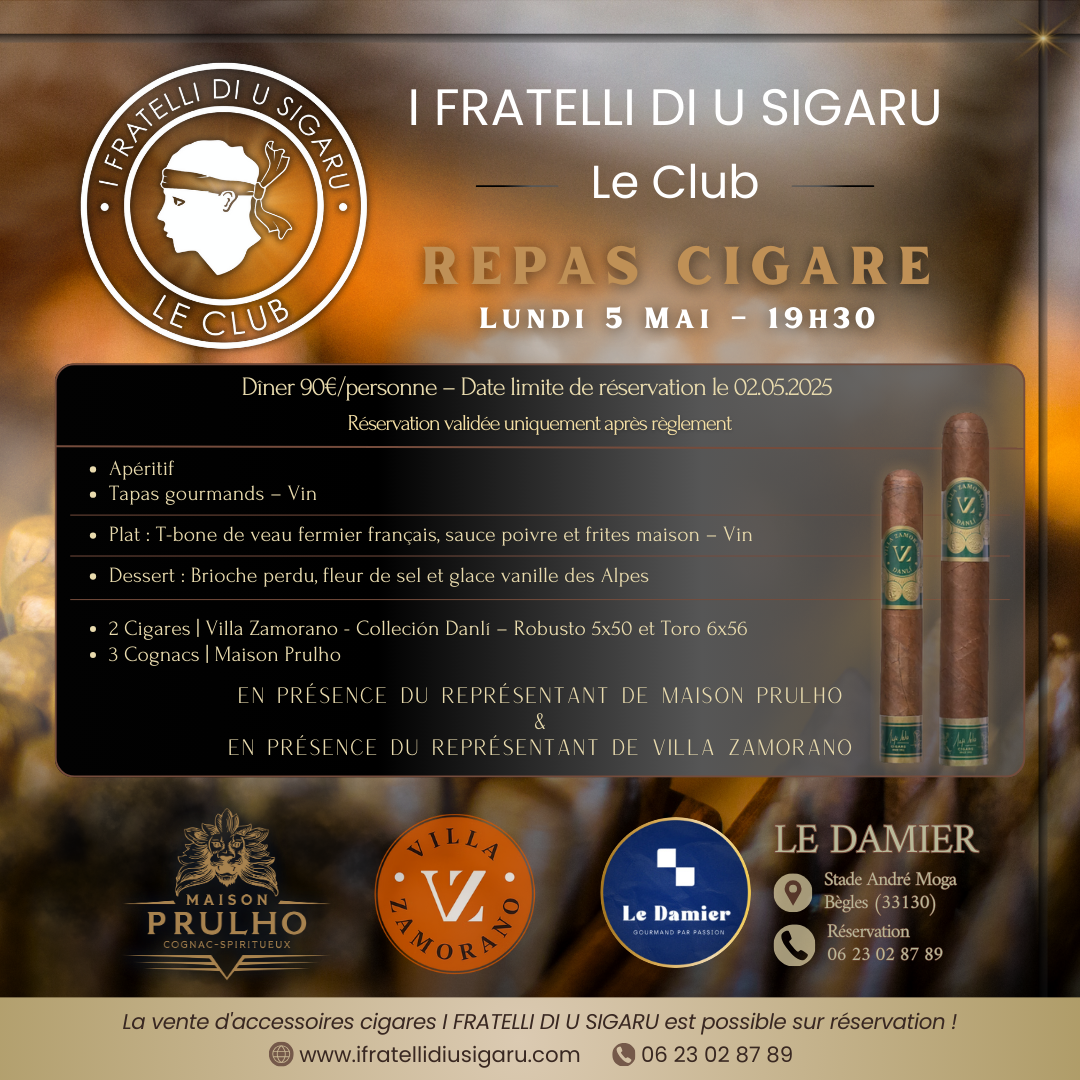 I Fratelli di u Sigaru | VZ x Cognac Prulho | Restaurant LE DAMIER