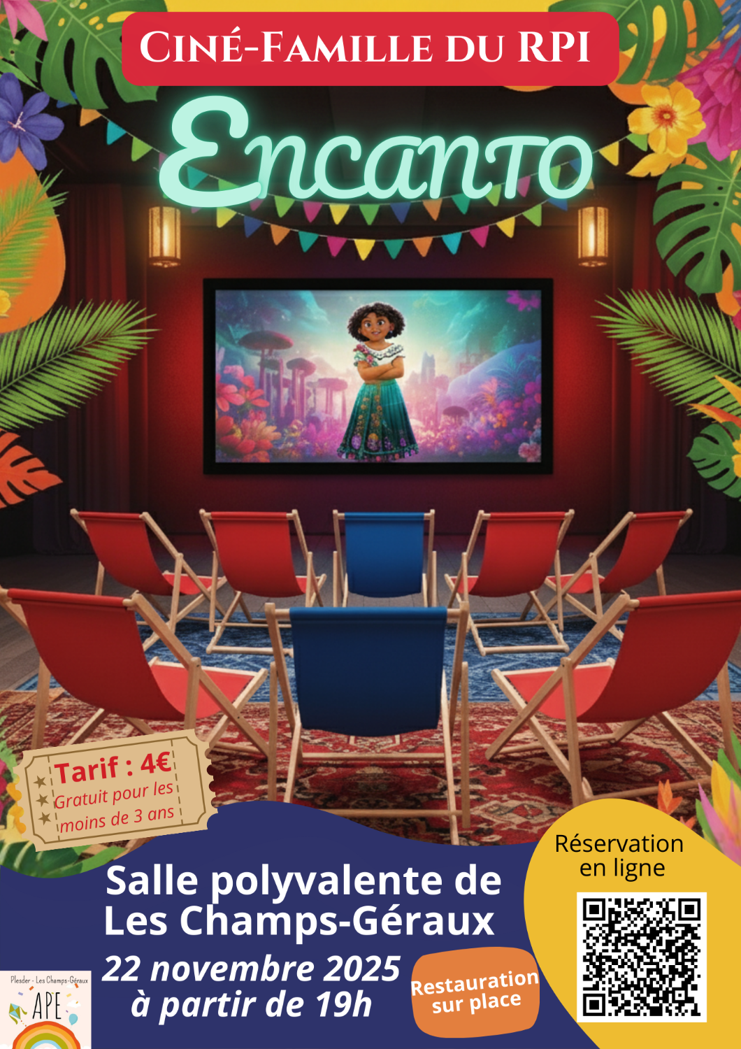 Soirée Ciné Famille du RPI Plesder - Les Champs-Géraux