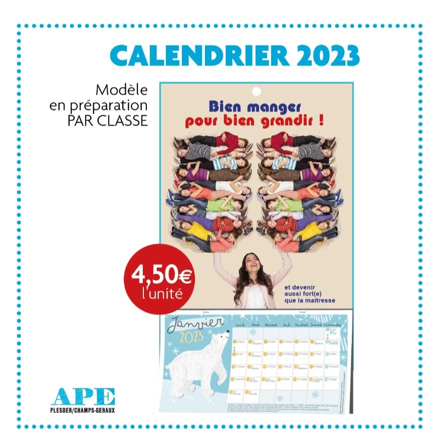 Calendrier 2023