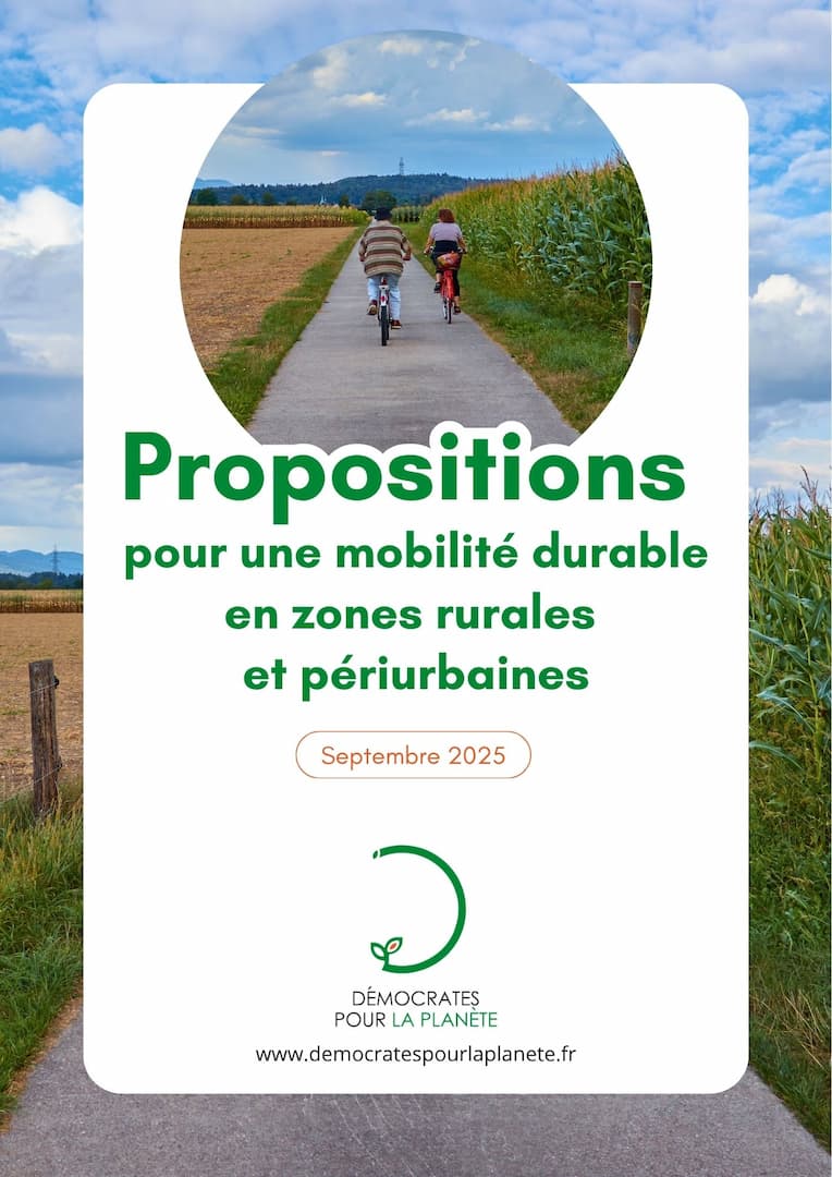 Rapport pour une mobilité durable en zones rurales et périurbaines