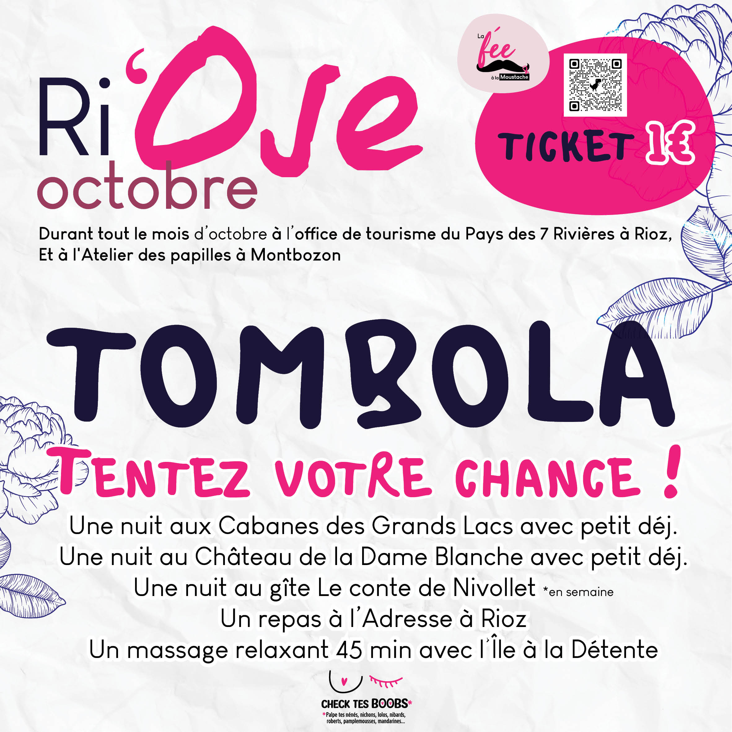 Tombola Ri'Ose, octobre rose au Pays des 7 Rivières