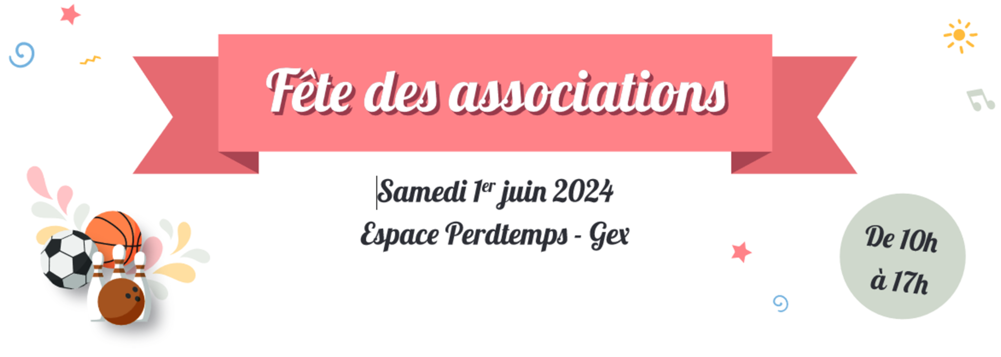 Fête des associations - Samedi 1er juin 2024 - Espace Perdtemps - Ville de Gex