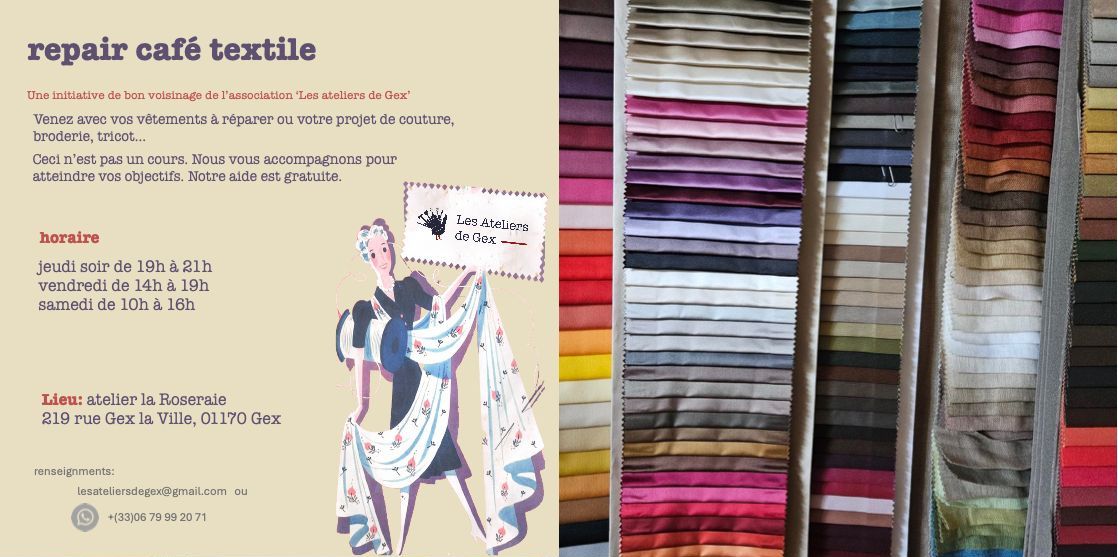 Repair Café TEXTILE 19-21 Mars 2025