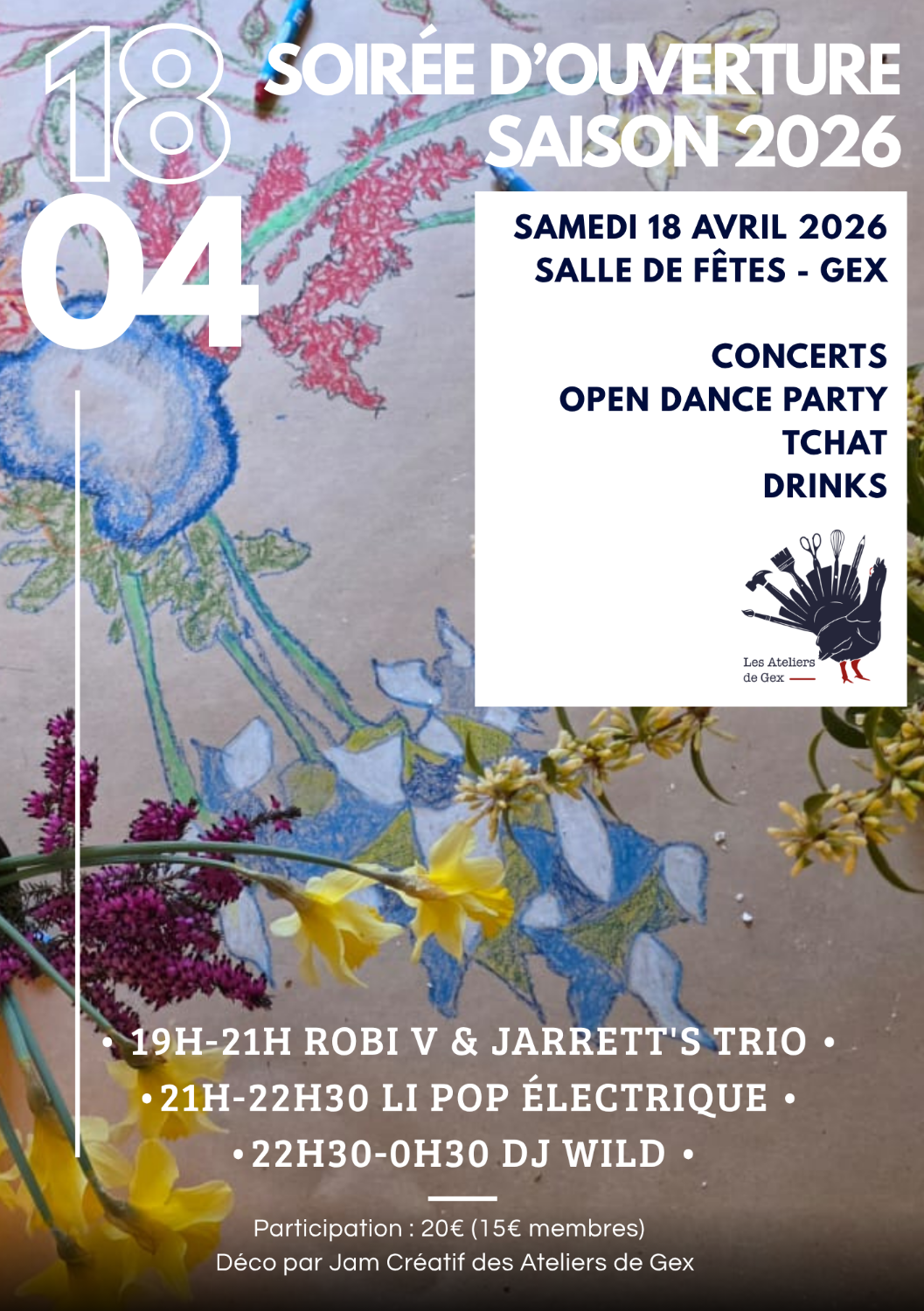 Soirée d'ouverture de la saison 2026 des Ateliers de Gex