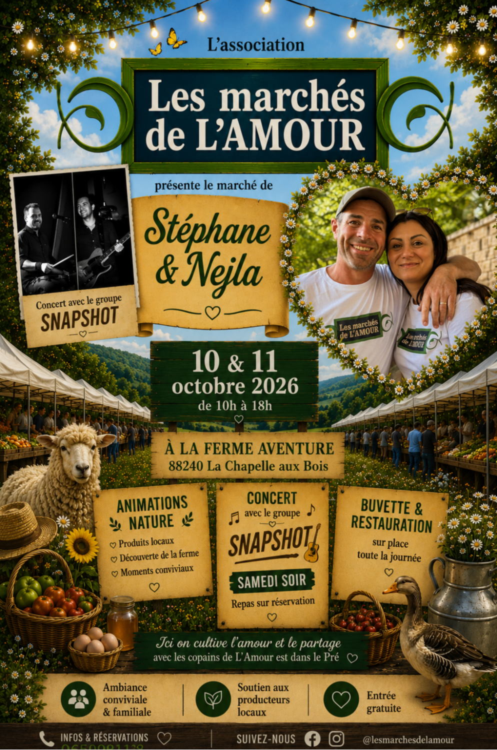 Repas concert marché de l’amour