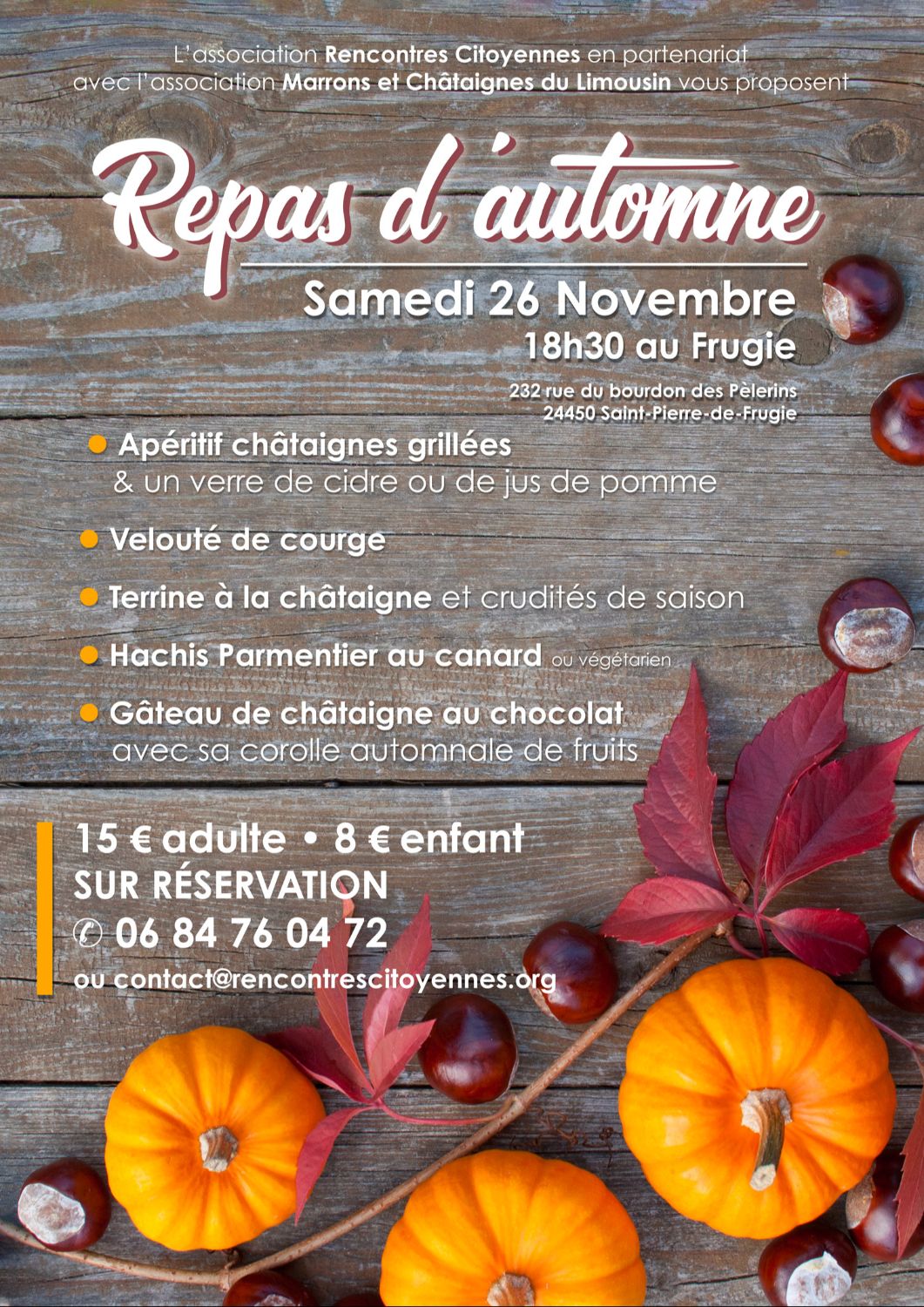 Repas d'automne