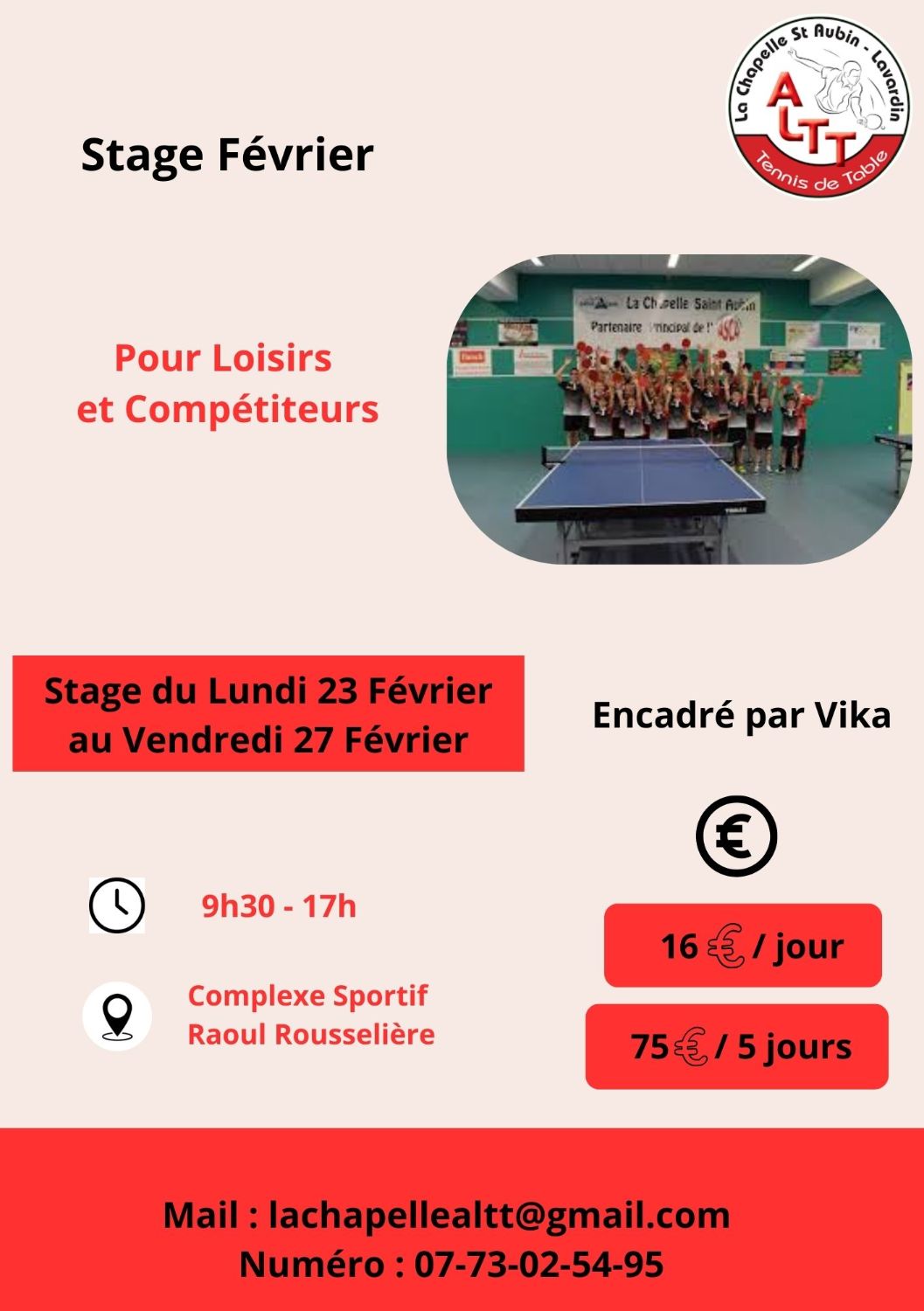 Stage Février Semaine 2