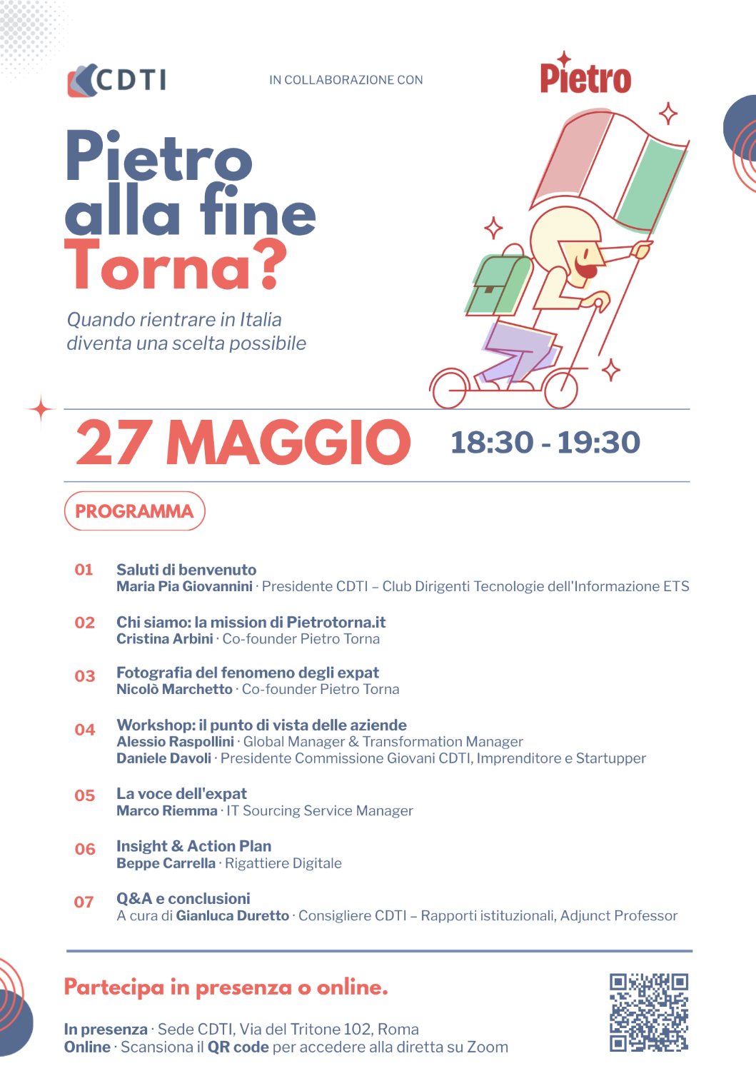 Pietro alla fine Torna?