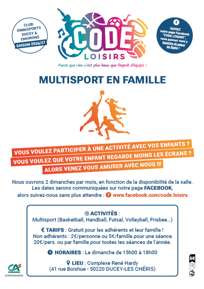 Multisport en famille 2026/2027