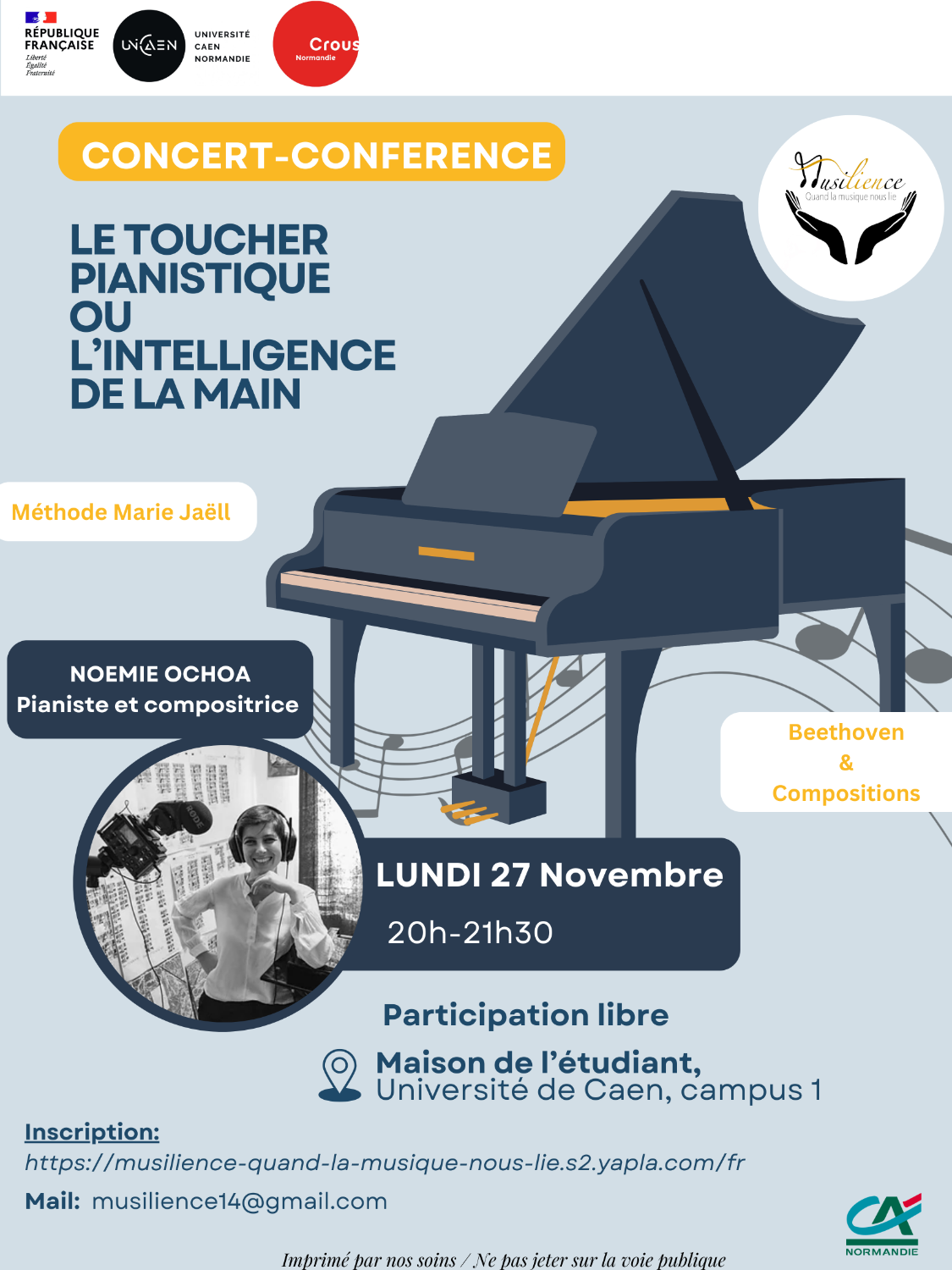Concert-conférence 'Le toucher pianistique ou l'intelligence de la main