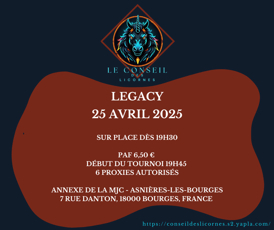 Tournoi 29 : Legacy