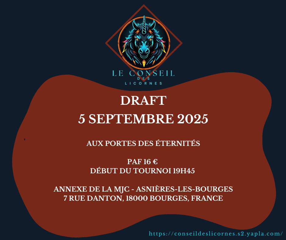 Tournoi 1 : Draft Aux portes des éternités