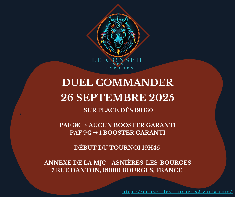 Tournoi 2 : Duel Commander