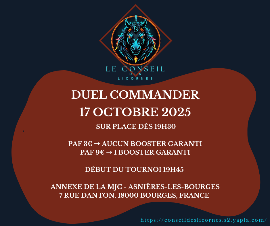 Tournoi 5 : Duel Commander