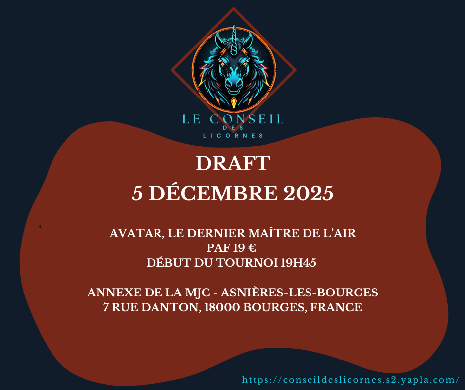 Tournoi 10 : Draft Avatar, le dernier maître de l'air