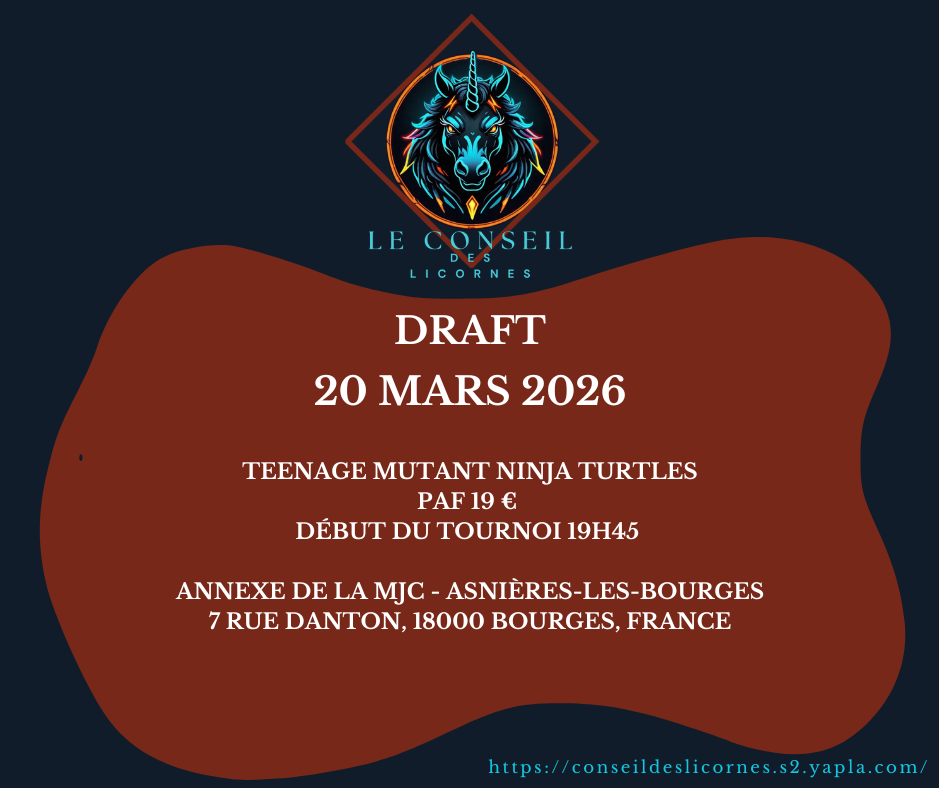 Tournoi 21 : Draft Teenage Mutant Ninja Turtles