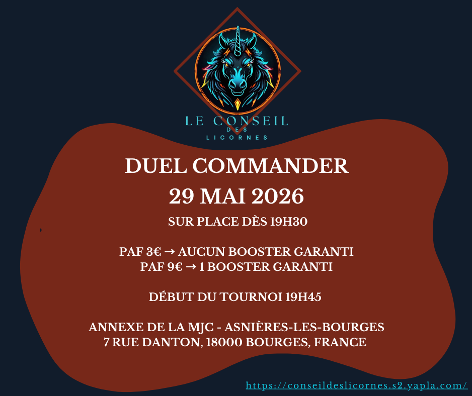 Tournoi 29 : Duel Commander