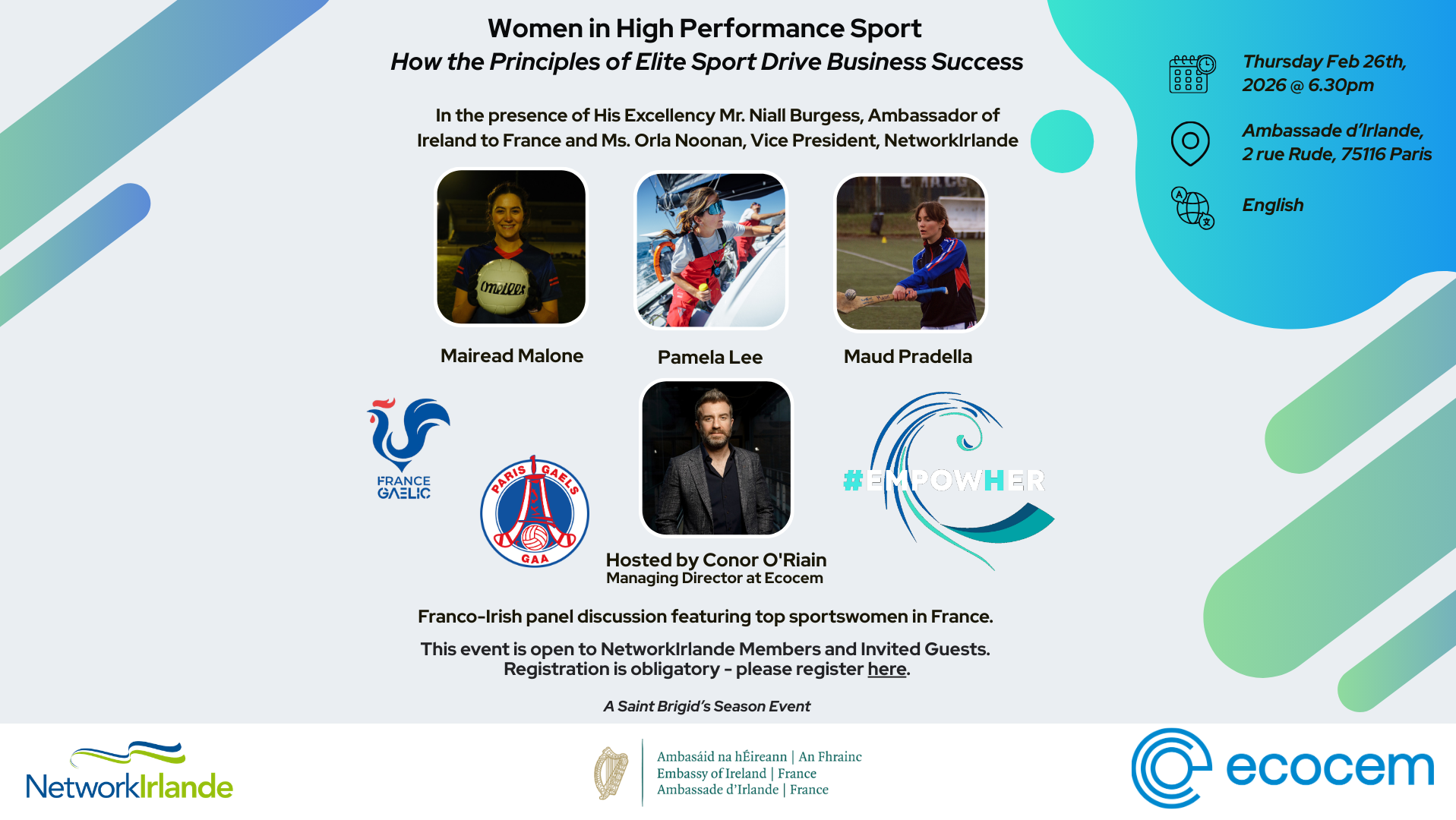 Women in High Performance Sport A Saint Brigid’s Season Event
