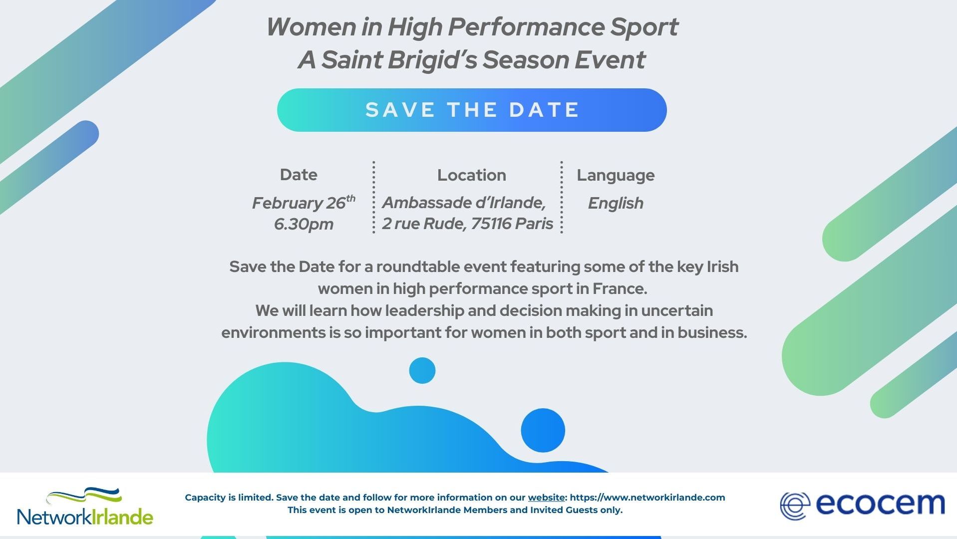 Women in High Performance Sport A Saint Brigid’s Season Event
