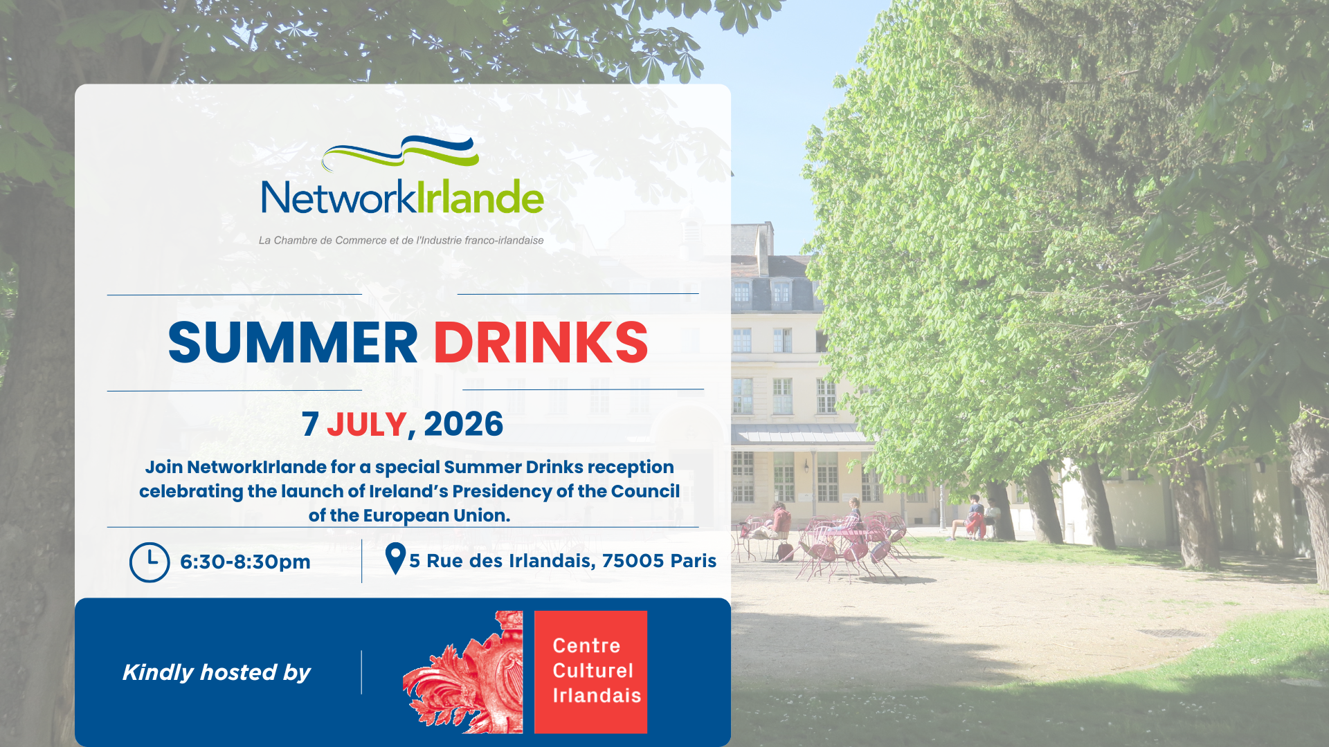 Summer Drinks 2026 - Lancement EU Presidency
