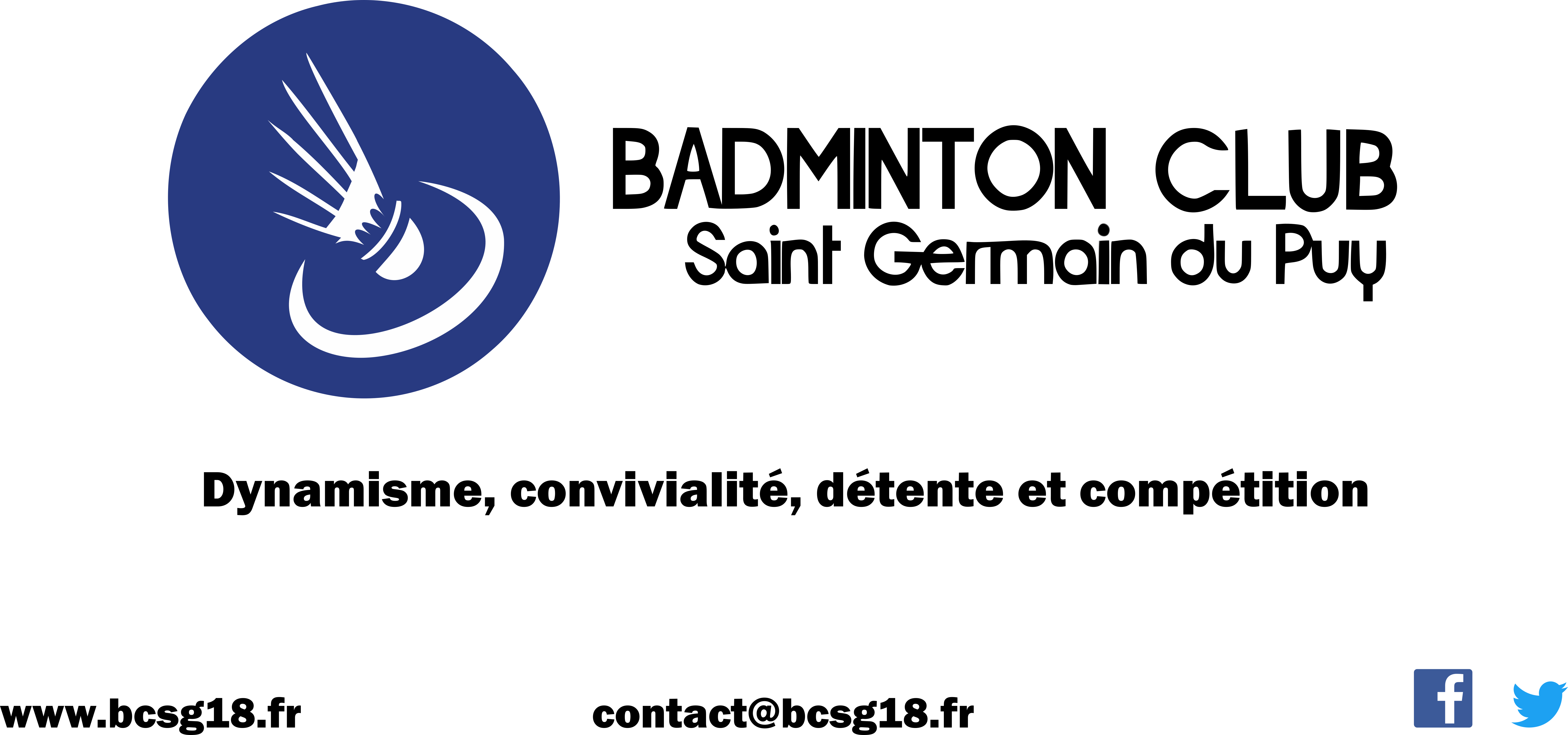 Logo Badminton Club Saint Germain du Puy