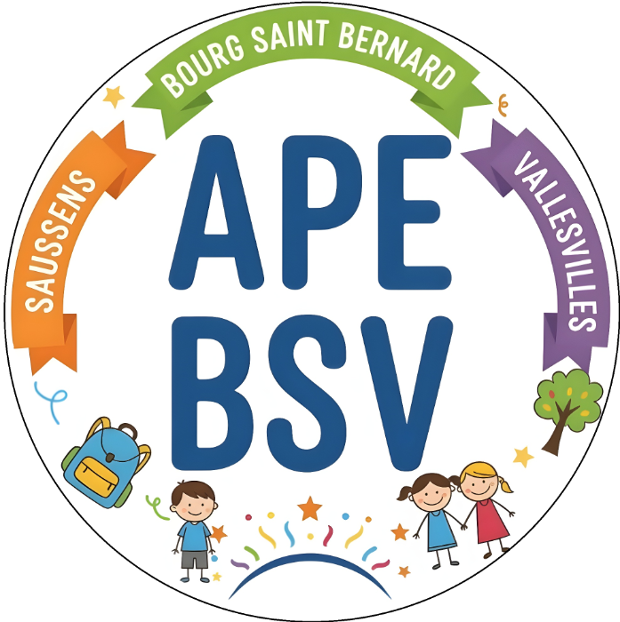Logo ASSOCIATION DES PARENTS D'ÉLÈVES DE BOURG SAUSSENS VALLESVILLES.