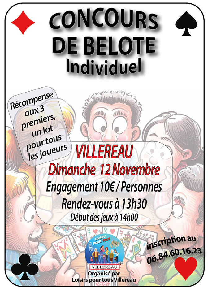 CONCOURS DE BELOTE Individuel