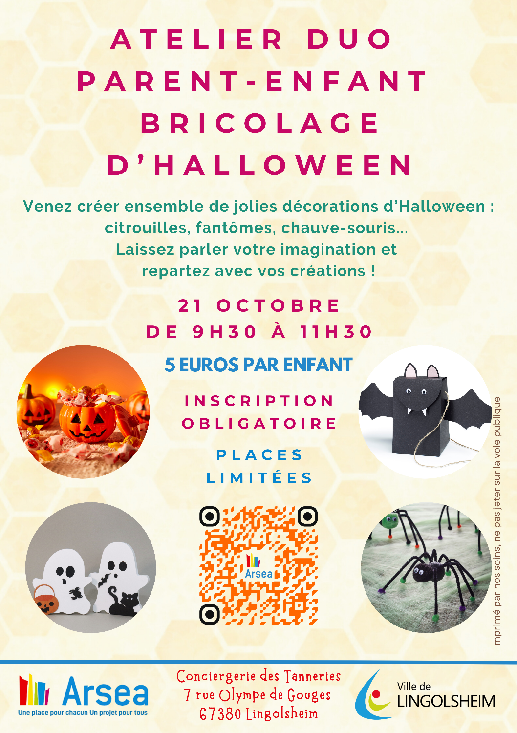 Atelier duo parent-enfant - Bricolage d'Halloween