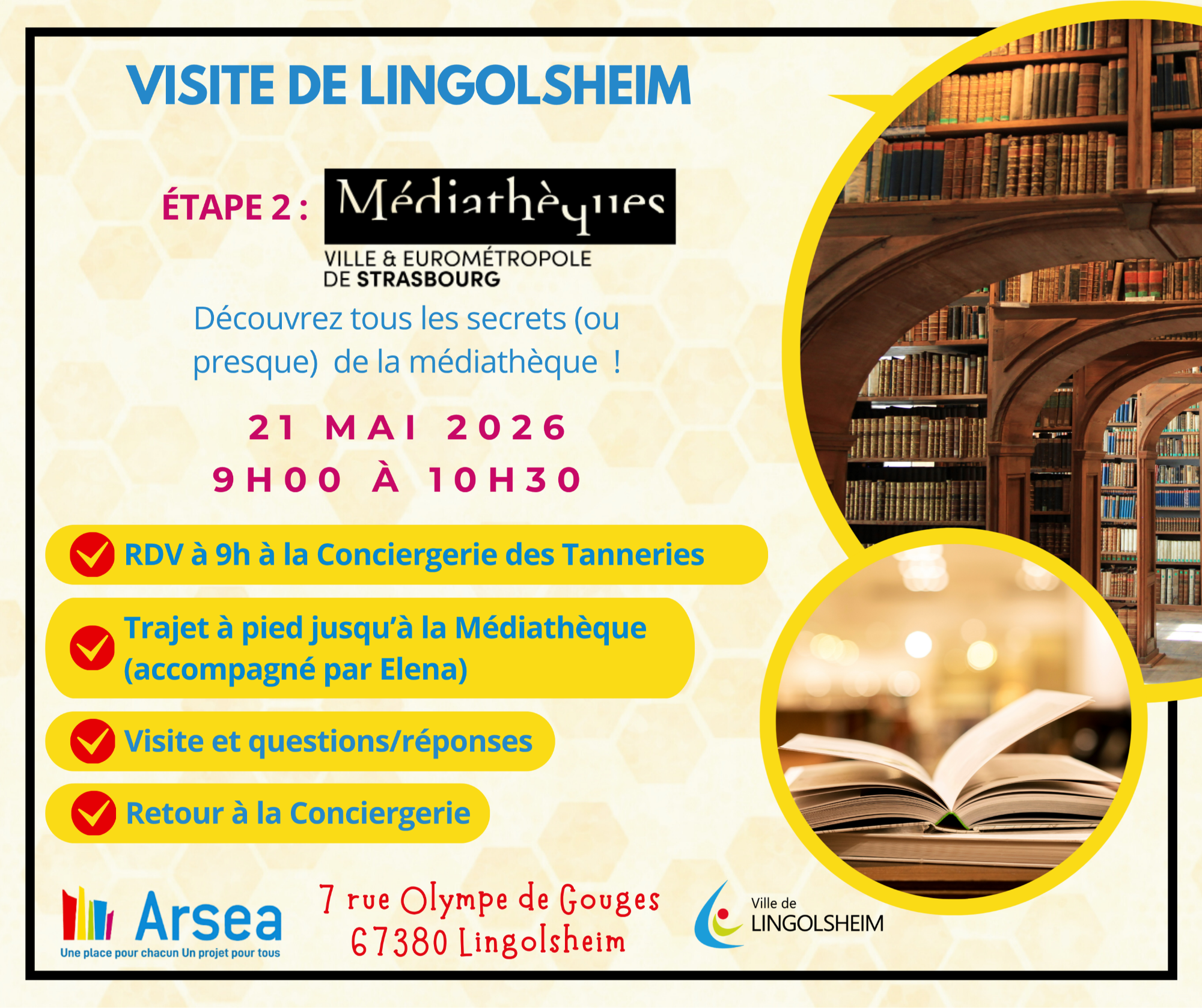 Visite de la Médiathèque Gisèle Halimi