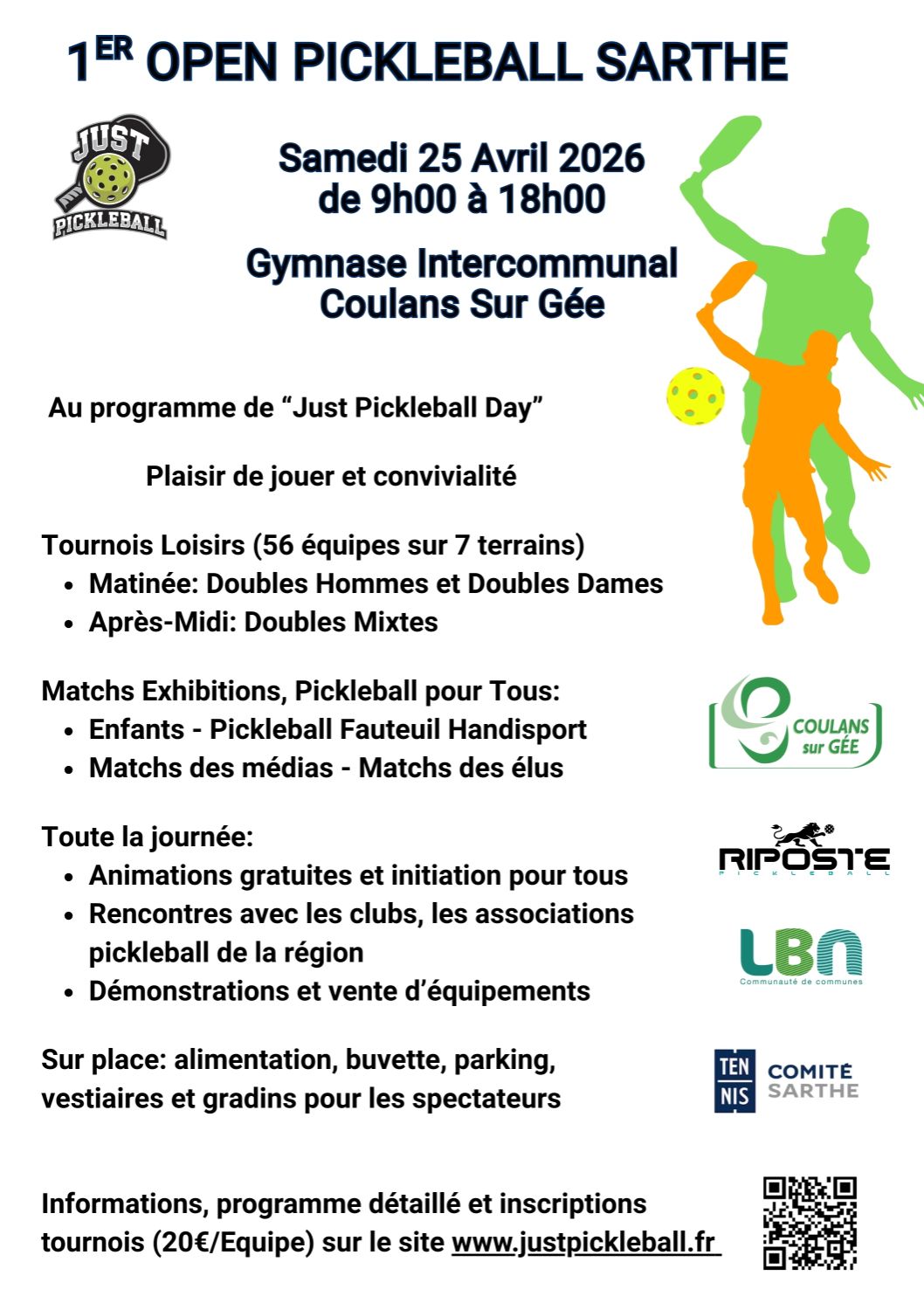 Just Pickleball Day - Journée Départementale du Pickleball