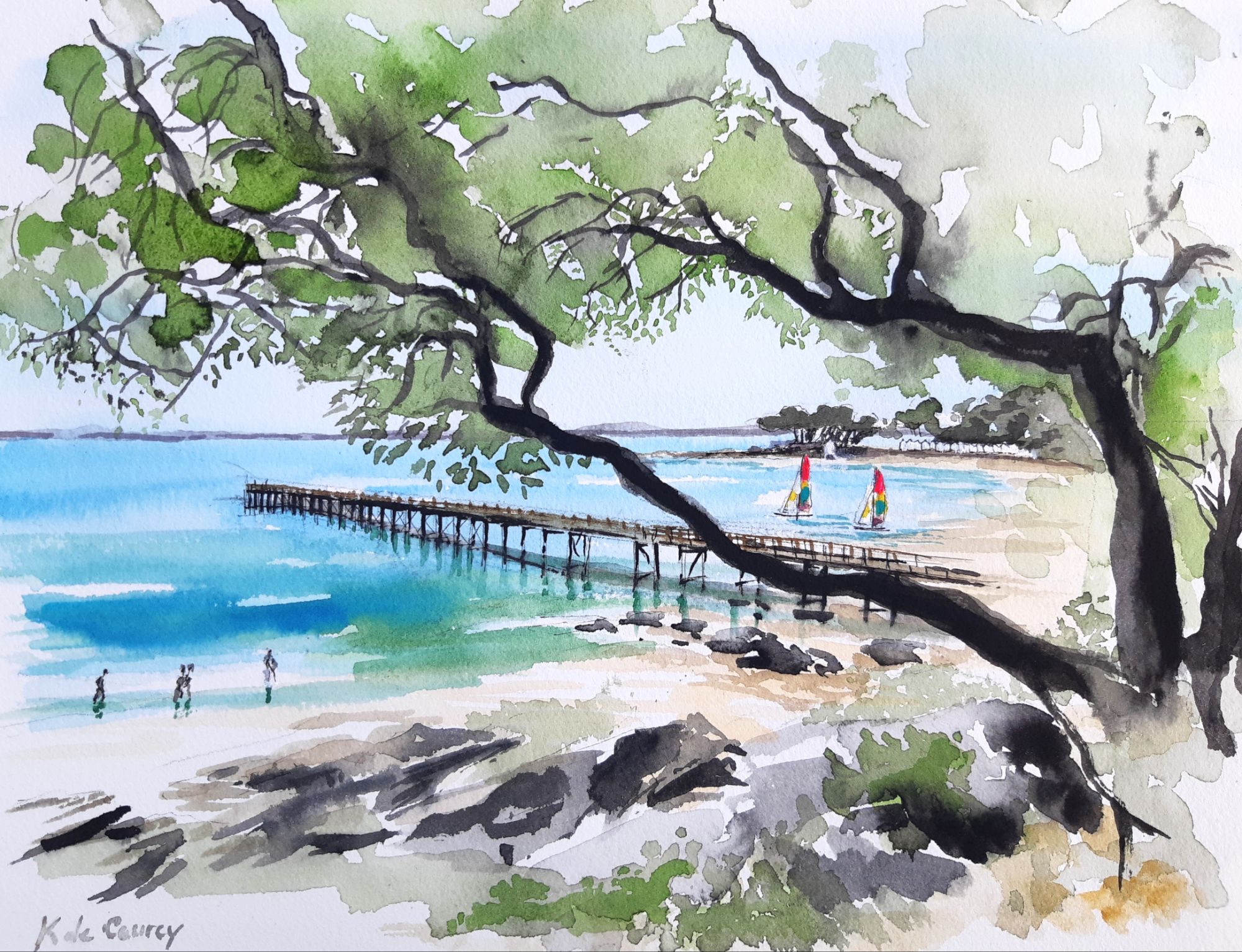 Atelier initiation à l'aquarelle avec Karine de Courcy
