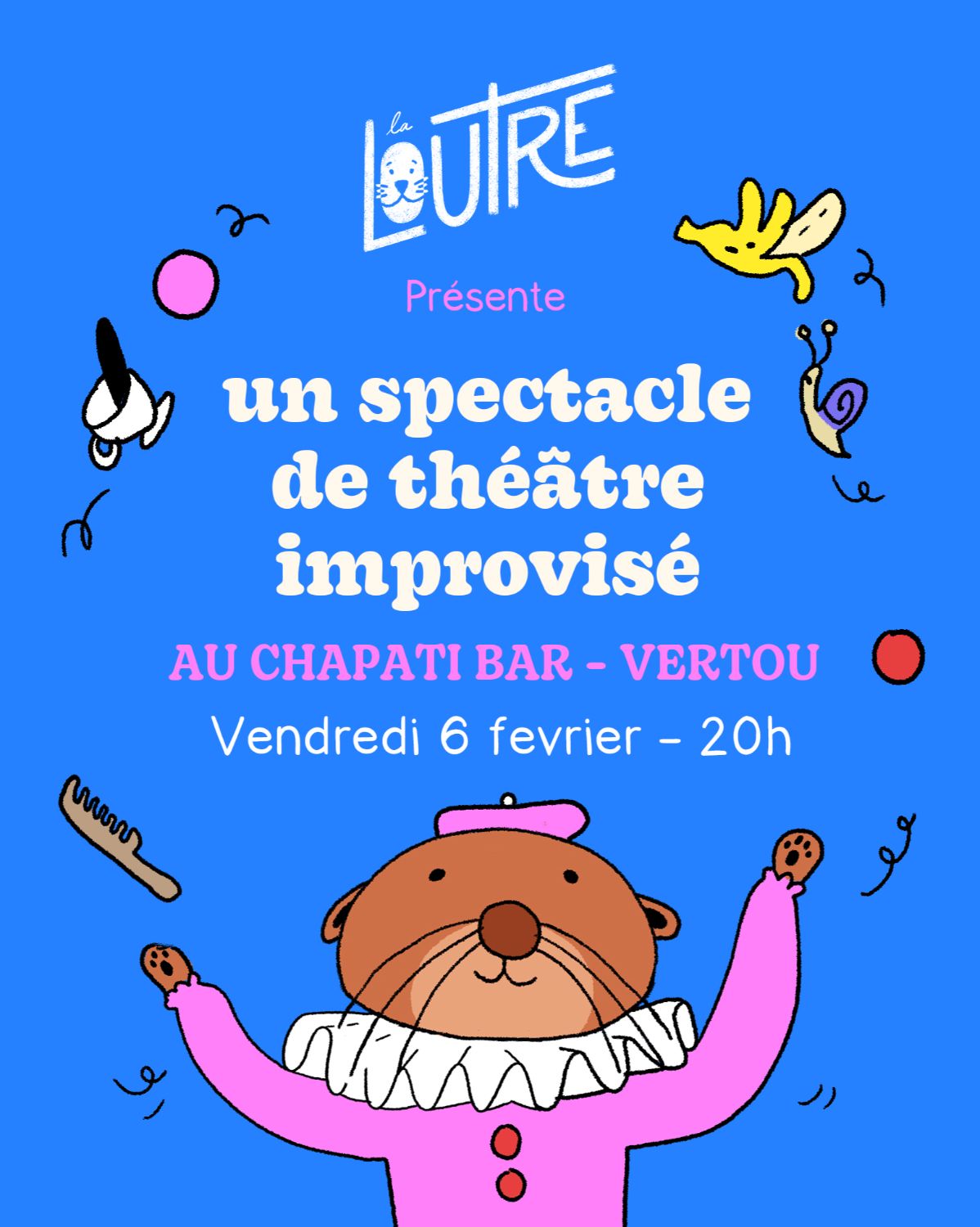 La Loutre présente un spectacle de théâtre improvisé