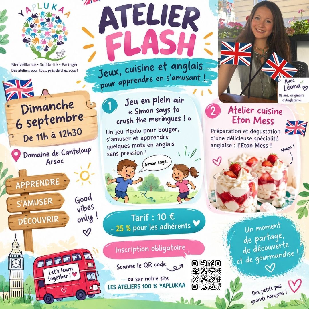 LES ATELIERS 100 % YAPLUKAA