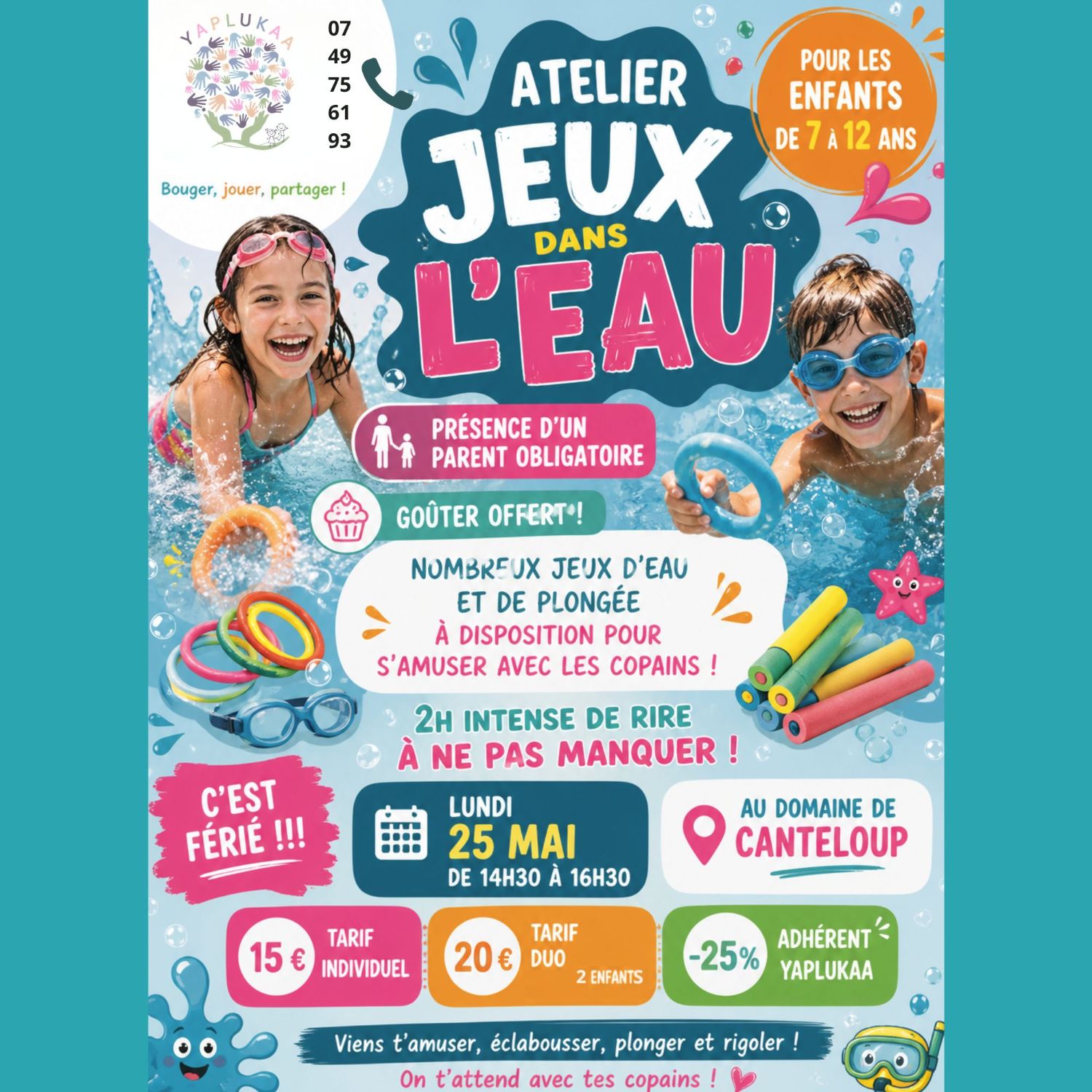 LES ATELIERS DE NADEGE JEUX DANS L'EAU